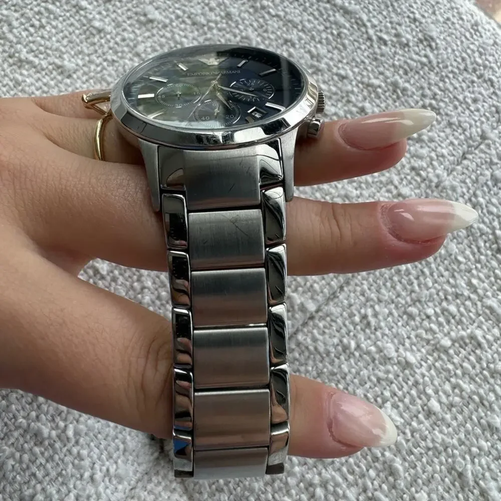 EMPORIO ARMANI Watch, Men's Stainless Steel Bracelet 43mm AR2448
